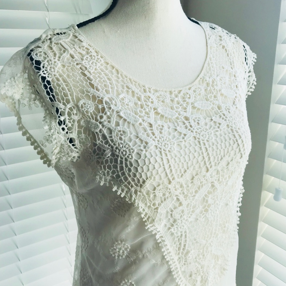 Adiva Cream Lace Top from Anthropologie - Picture 2 of 6